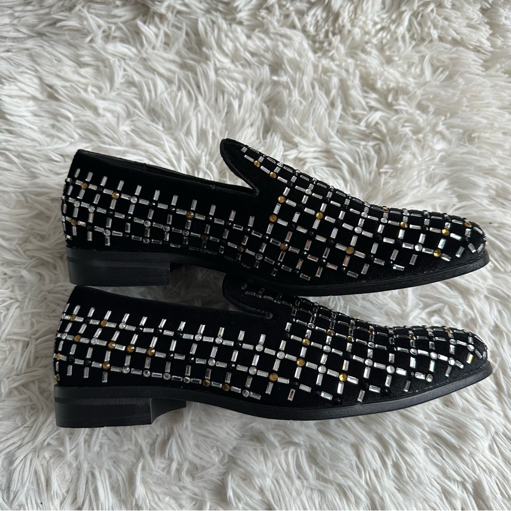 Stacy Adams Stallford Rhinestone Venetian Slip On Loafer New In Box Mens Size 7 - Picture 3 of 8